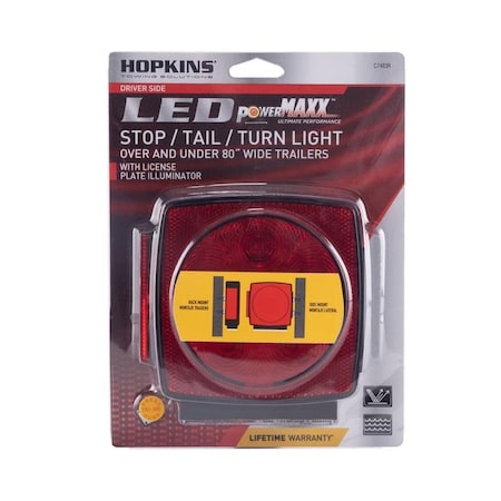 Hopkins Hopkins Red Square Trailer LED Light C7483RTM